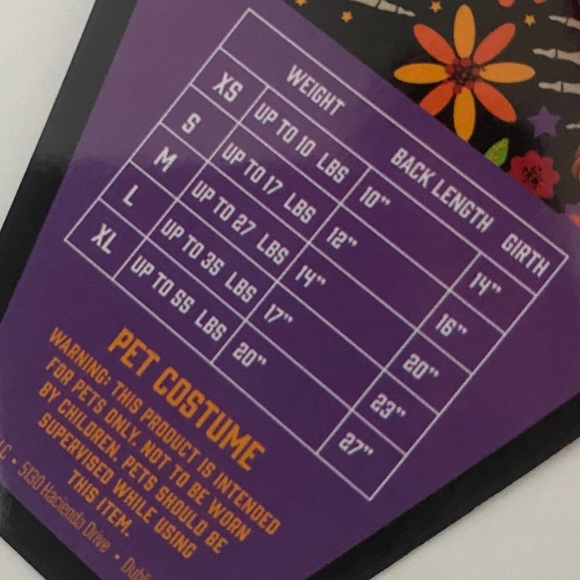 Mexican Poncho Dog Pet Costume Cinco de Mayo Day of the Dead Hat & Poncho NEW - Picture 12 of 12